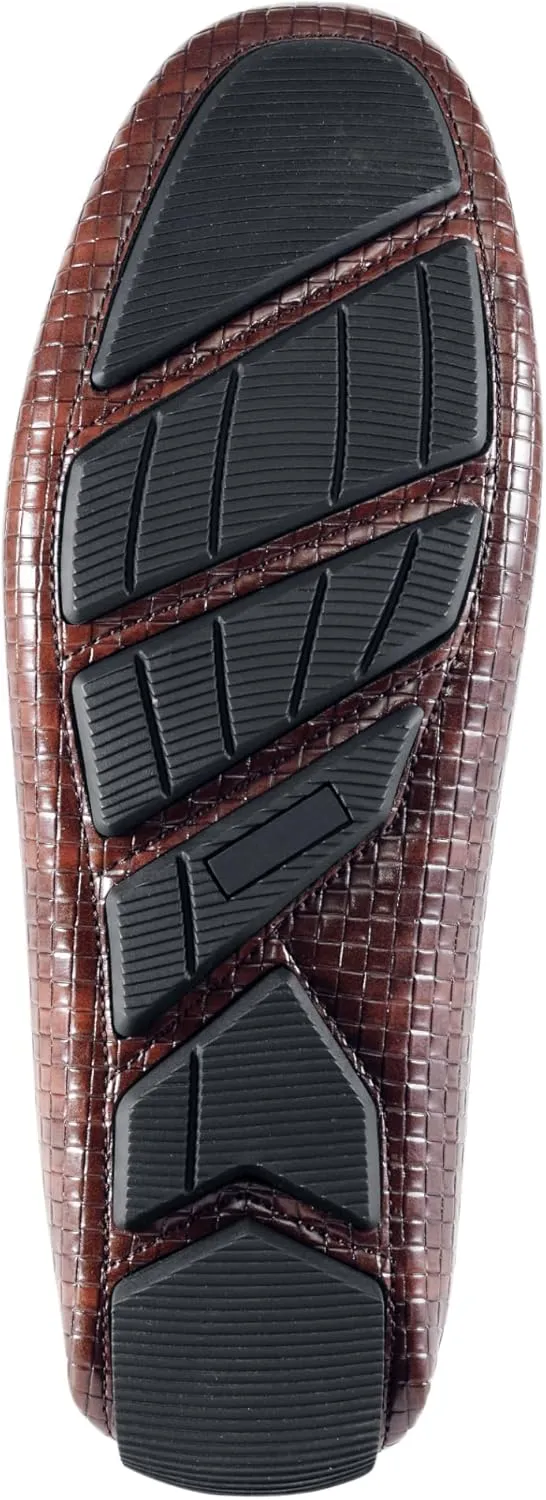 Amali Cola - Driving Moccasins for Men – Mens Slip On Loafers, Moccasins, Slip-on Dress Shoes - Driving Loafers with Matching Color Bit