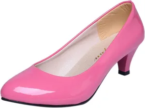 AMDBEL Ballet Flats Shoes for Women Dressy, Women's Slingback Leather Slingback Flats Pointed Toe Pumps Comfort Heeled Sandal