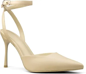 Closed Toe Ankle Strap Heels Women Pointed Toe Slingback Stiletto Heel Dress Pumps Shoes Party Wedding Sexy Heeled Sandals