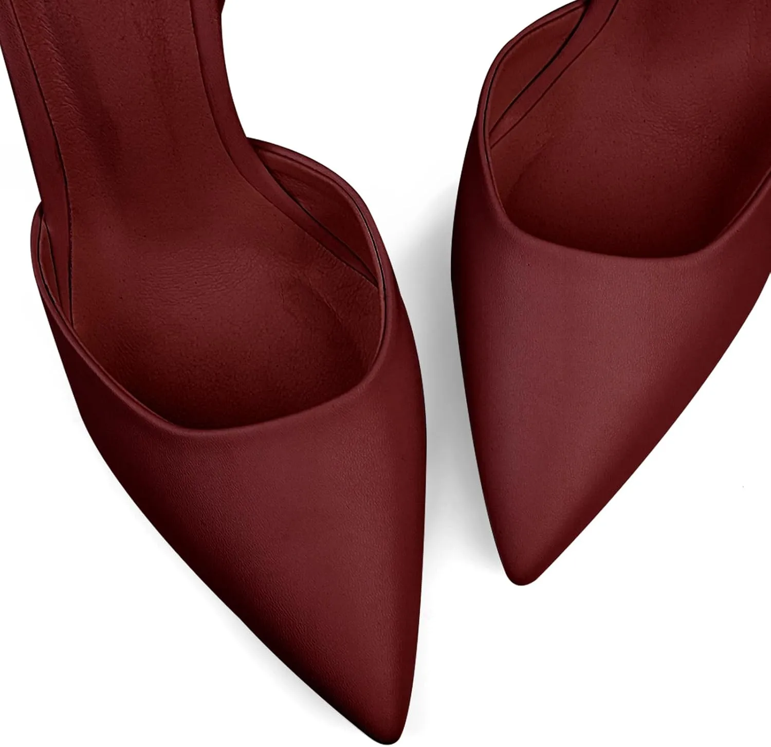 Closed Toe Ankle Strap Heels Women Pointed Toe Slingback Stiletto Heel Dress Pumps Shoes Party Wedding Sexy Heeled Sandals