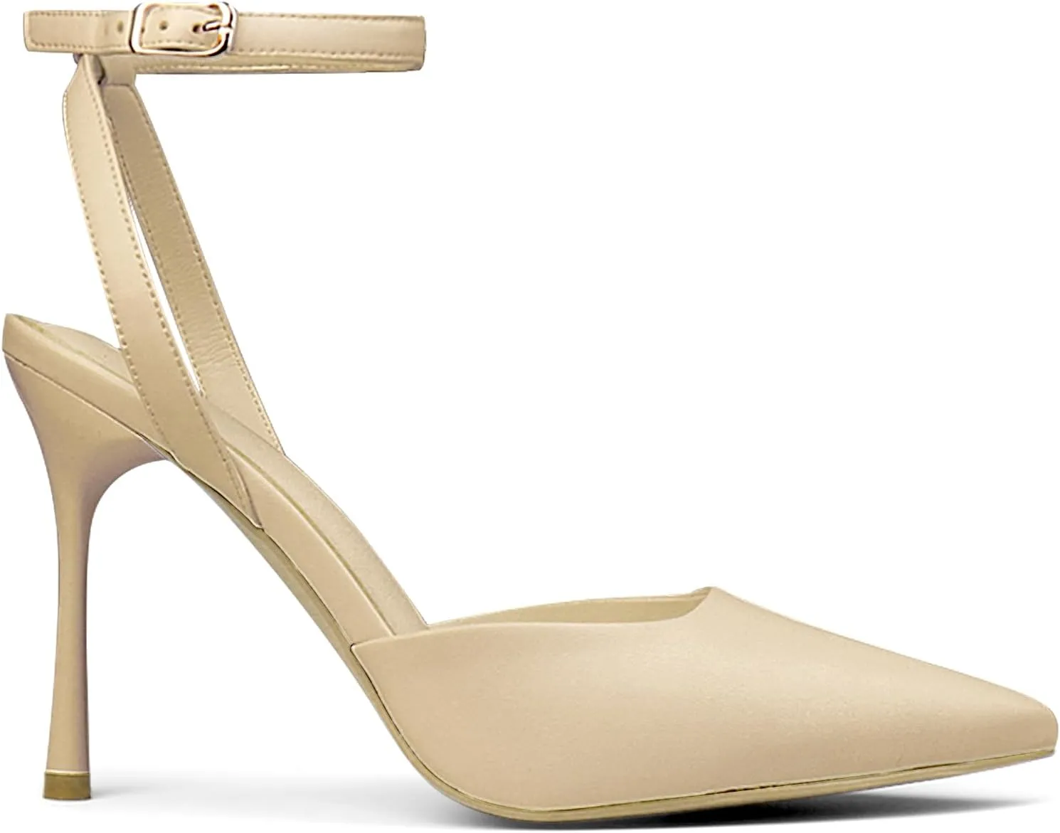 Closed Toe Ankle Strap Heels Women Pointed Toe Slingback Stiletto Heel Dress Pumps Shoes Party Wedding Sexy Heeled Sandals
