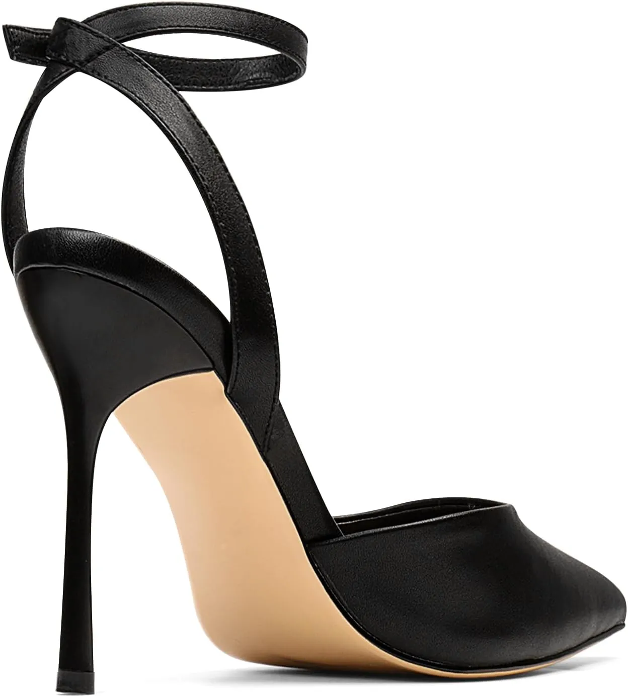 Closed Toe Ankle Strap Heels Women Pointed Toe Slingback Stiletto Heel Dress Pumps Shoes Party Wedding Sexy Heeled Sandals