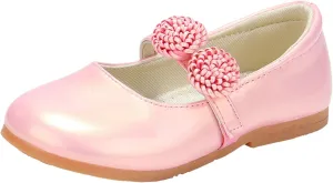 Girls Dress Shoes, Mary Jane Shoes for Girls, Wedding Party Flower Girl School Uniform Shoes Ballet Flats