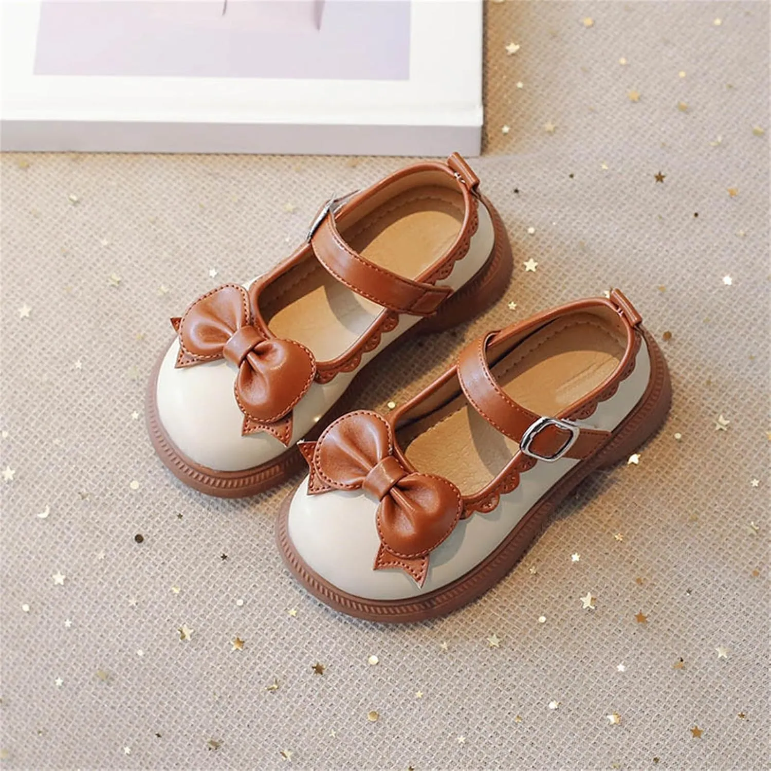 Girl's Platform Mary Janes Pumps Chunky Heel Ankle with Strap School Uniform Dress Shoes Bow Gothic Lolita Oxfords
