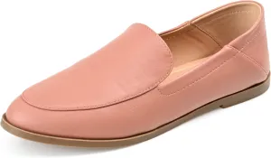 Journee Collection Womens Corinne Faux Leather Slip On Loafers