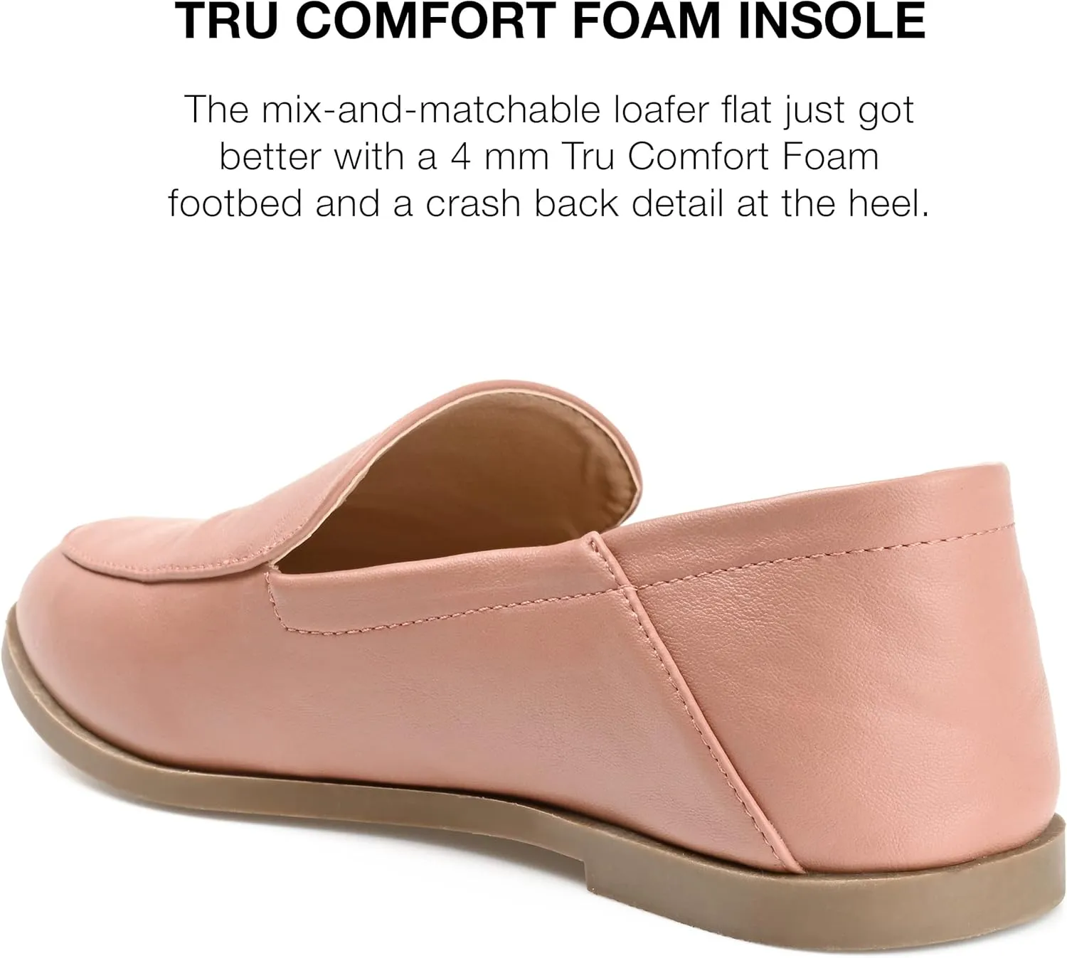 Journee Collection Womens Corinne Faux Leather Slip On Loafers
