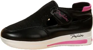 Ladmiple Shoes For Women Slip On For Work Women’s Canvas Slip On Shoes Sneakers for Women Fashion Comfortable Dressy Casual Summer Low Top Platform Walking Flats Loafers Black