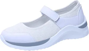 Ladmiple Shoes For Women Slip On White Women’s Low Top Canvas Sneakers Slip On Platform Sneakers Casual Walking Shoes Dressy Summer Fashion Cute Comfortable Flats Loafers