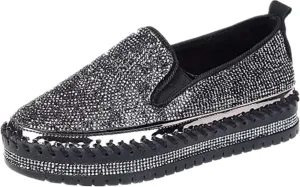 Ladmiple Slip On Shoes Women Casual Dressy Women's Slip on Sneakers Low Top Canvas Walking Shoes Fashion Dressy Casual Summer Cute Comfortable Non Slip Flats Loafers