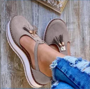 Ladmiple Slip On Shoes Women Wide Width Brown Women’s Canvas Slip On Shoes Sneakers for Women Fashion Comfortable Dressy Casual Summer Low Top Platform Walking Flats Loafers