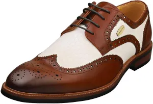 Laura Vita Andy Mens Brogue Shoes in Camel