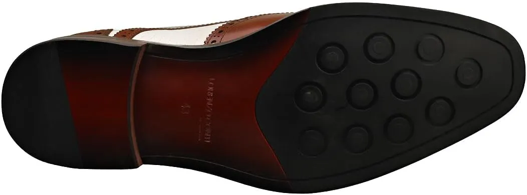 Laura Vita Andy Mens Brogue Shoes in Camel
