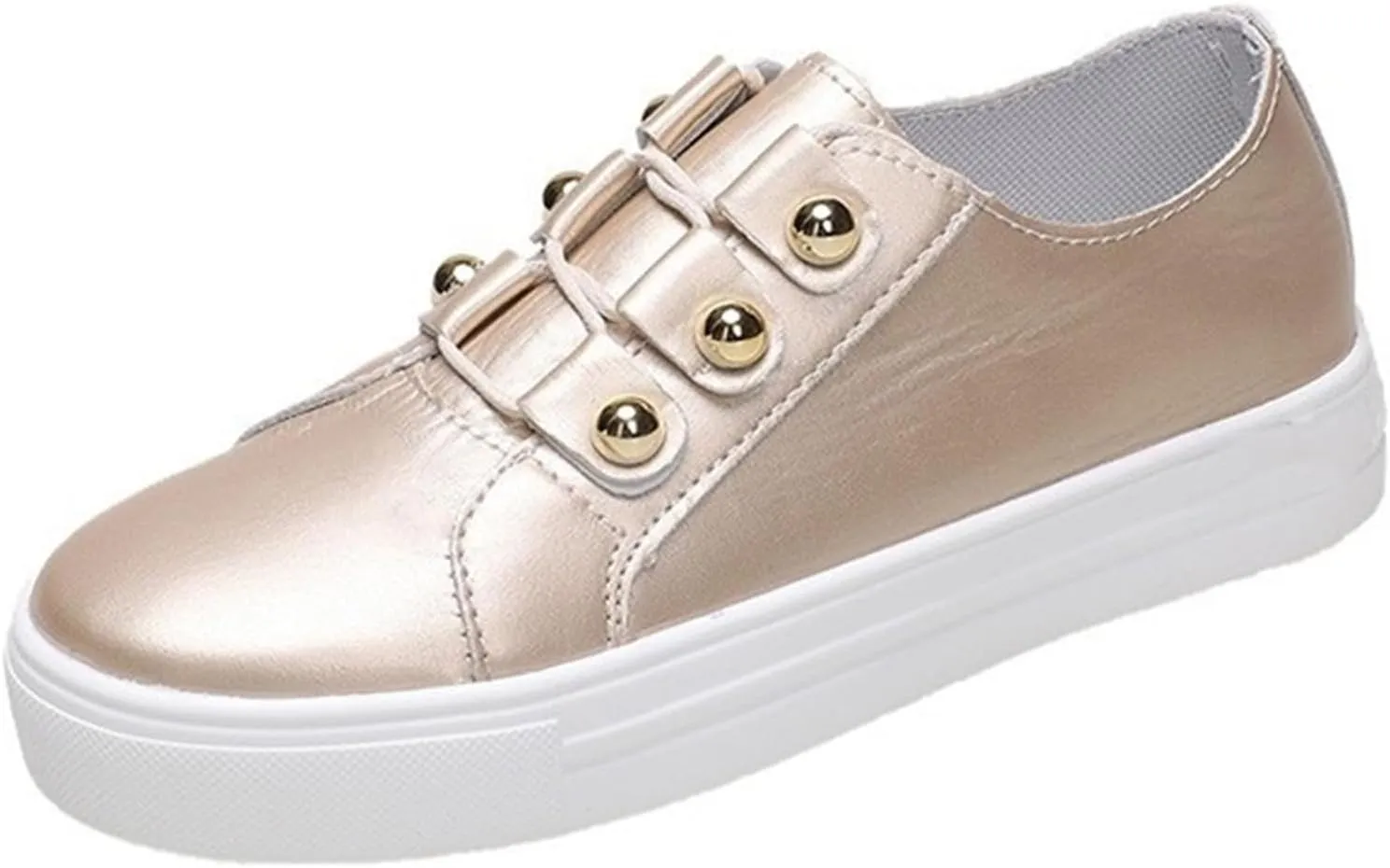 Lausiuoe Sneakers For Women Slip On Canvas Women's Fashion Canvas Shoes Round Toe Lightweight Non-Slip Flat Sneakers Classic Casual Fall Low Top Soft Comfort Breathable Slip On Walking Loafers