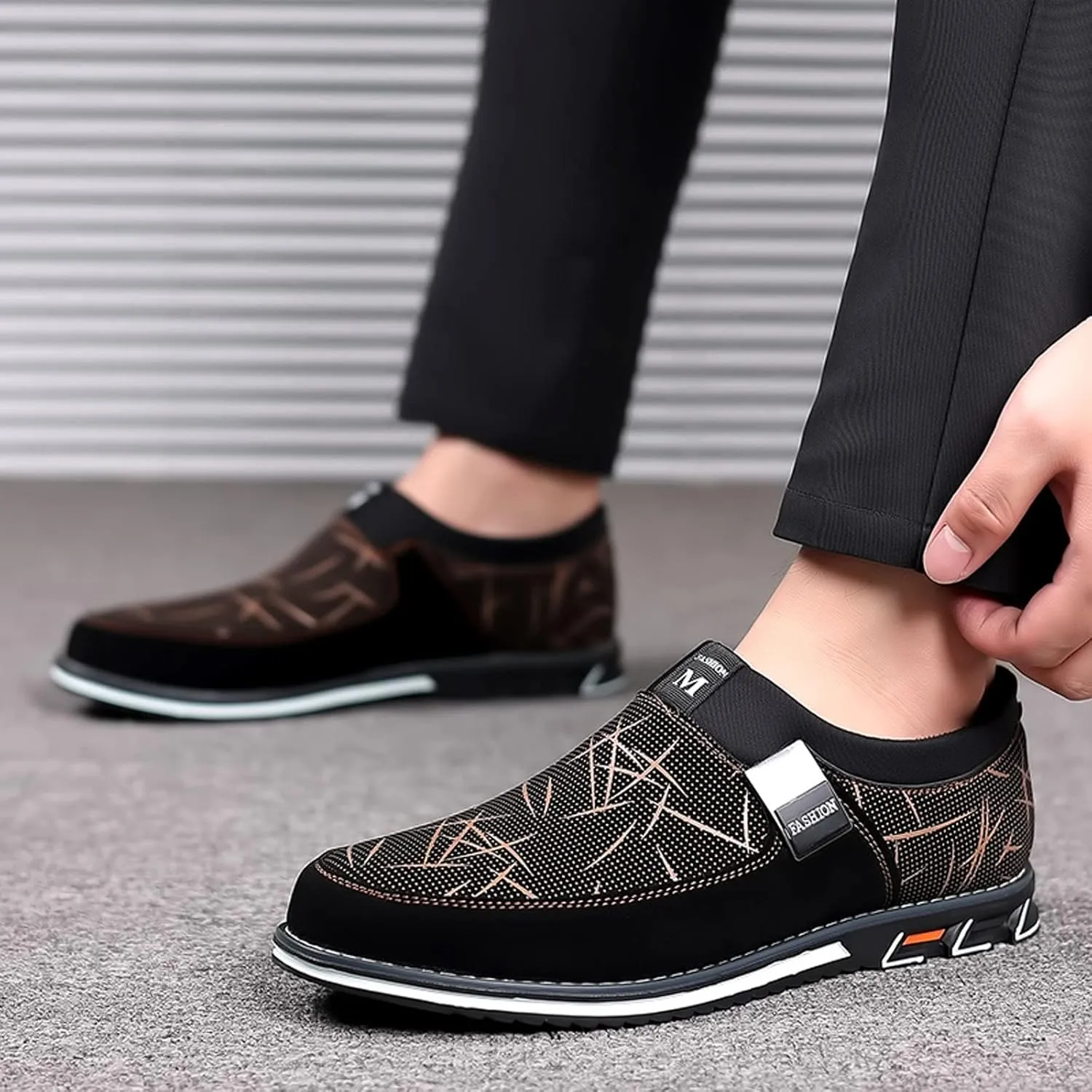 Men's Dress Shoe Size 13 Fashion Style Men's Breathable Comfortable Business Slip On Work Leisure Mens Business Shoes