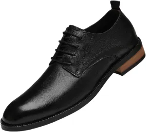 Men's Dress Shoes Casual Business Oxford Shoes Fashion Pointed Toe Comfort Derby Shoes for Men