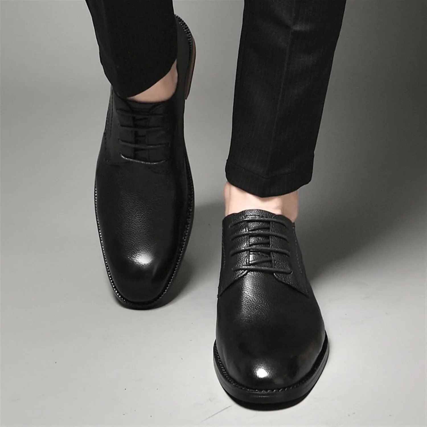 Men's Dress Shoes Casual Business Oxford Shoes Fashion Pointed Toe Comfort Derby Shoes for Men