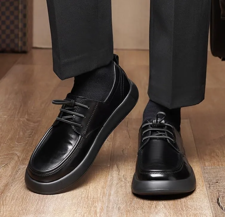 Men's Dress Shoes Casual Wedding Faux Patent Derby Shoe Formal Business Oxford
