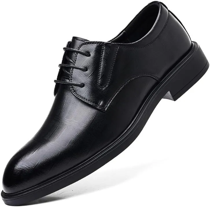 Men's Dress Shoes Men Classic Lace-up Formal Business Oxfords Shoes Men Genuine Leather Comfort Brogue Shoes