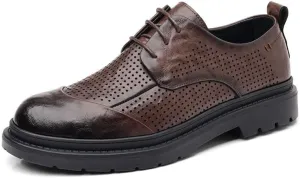 Men's Dress Shoes Men Classic Lace-up Formal Oxfords Lace Up Wedding Party Loafers for Men