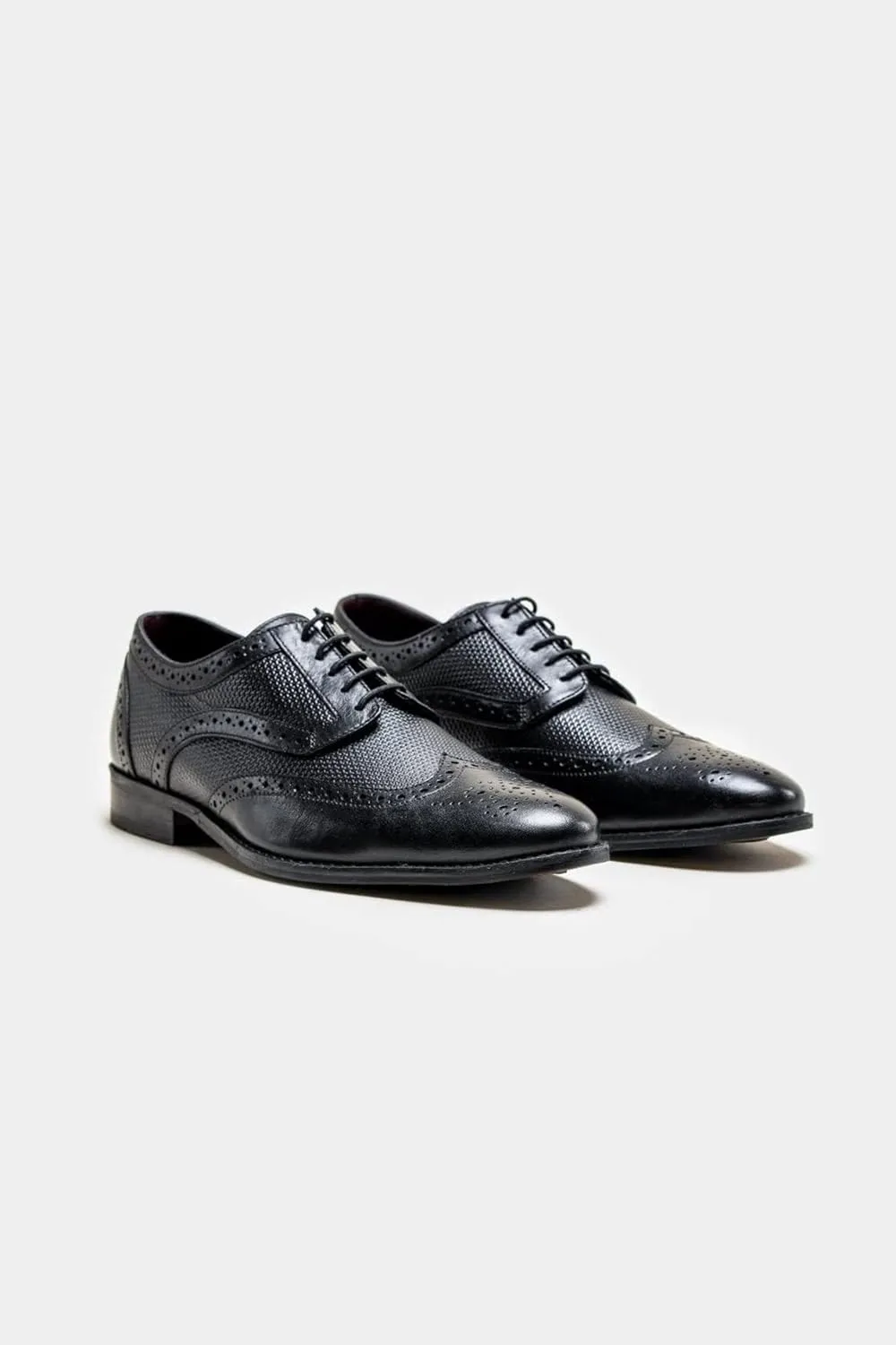 Mens Genuine Leather Brogues Lace Up Dress Shoes Formal Business Footwear