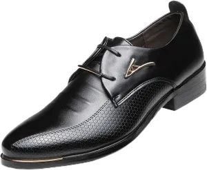 Men's Leather Lace-up Wedding Business Formal Dress Wingtips Brogue Shoes Oxfords Flats