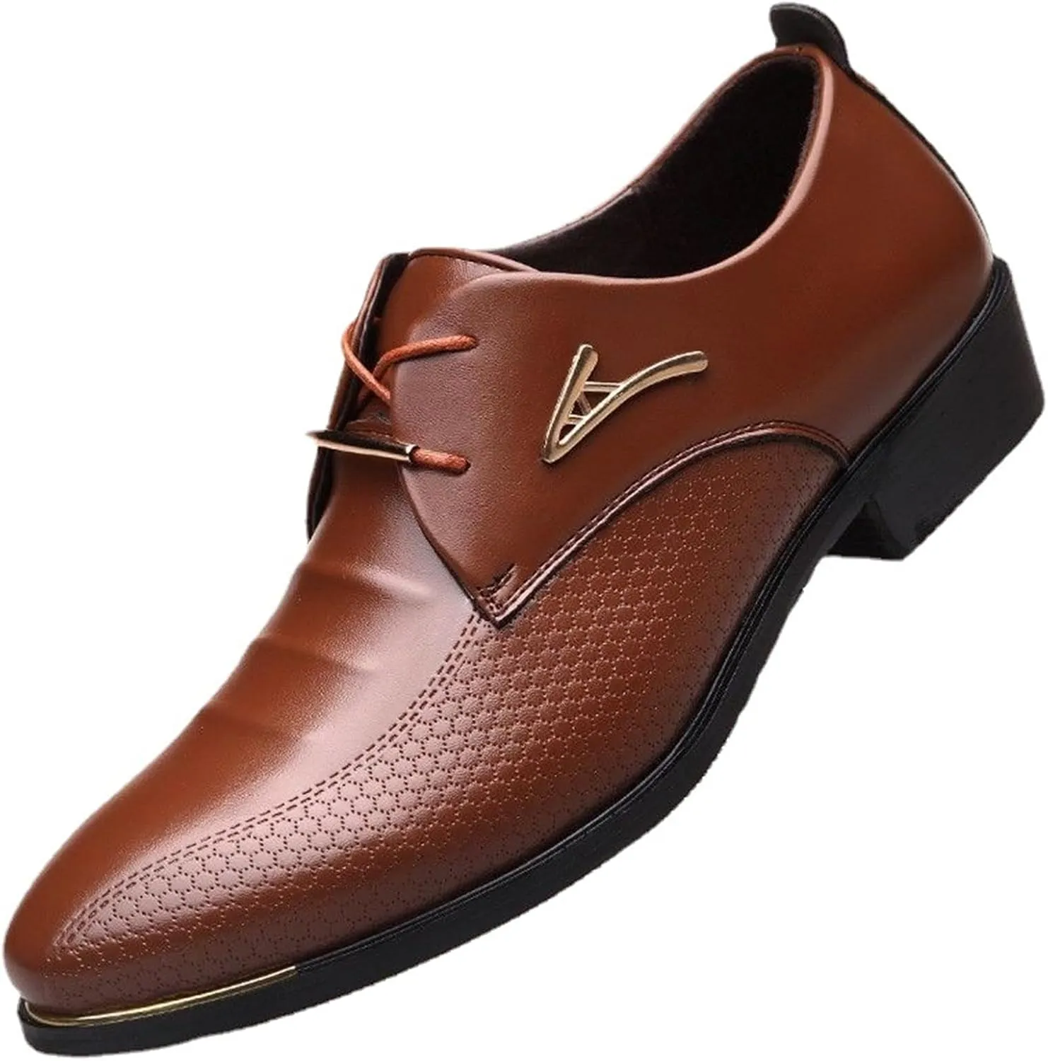 Men's Leather Lace-up Wedding Business Formal Dress Wingtips Brogue Shoes Oxfords Flats