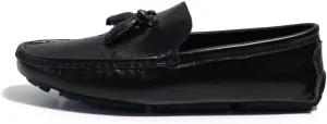 Men's Loafers Shoes Square Toe Brogue Embossed Wingtips with Tassel Driving Loafers Flexible Anti-Slip Flat Heel Party Slip-on