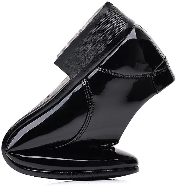 Men's Shiny Patent Leather Dress Shoes Mens Breathable Comfortable Business Lace Up Oxford Shoes Comfort Hand Stitched Business Formal Derby Shoes