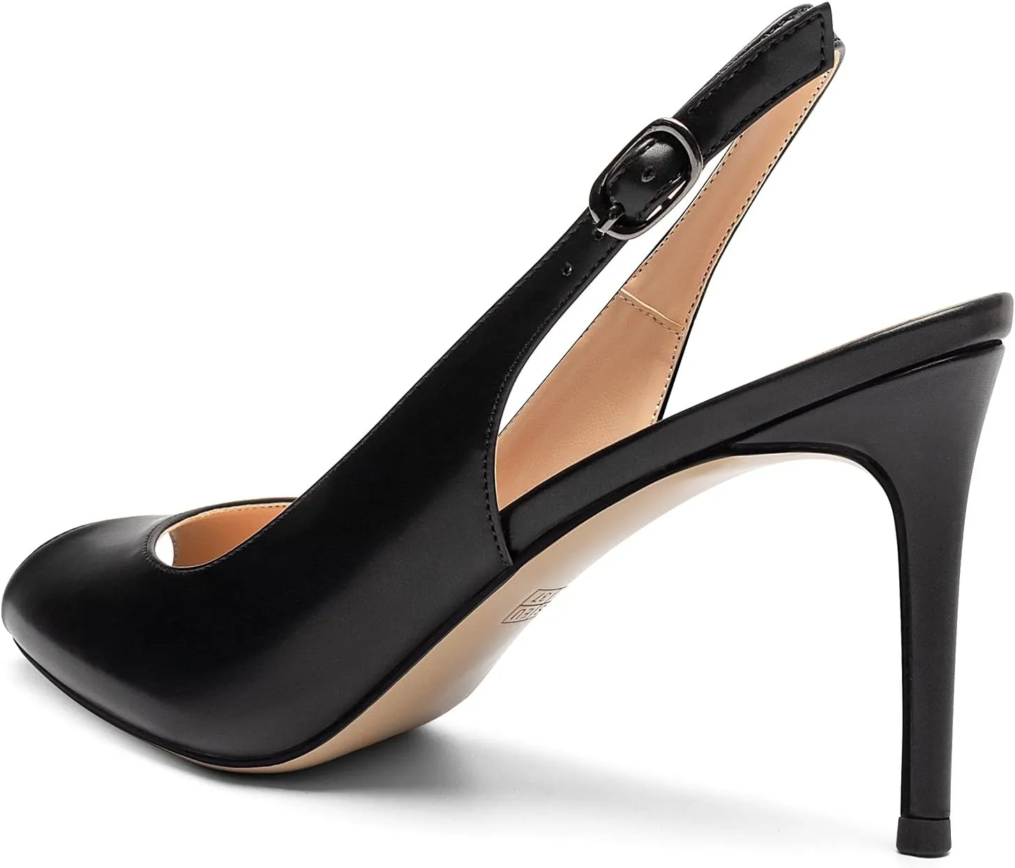 Mettesally Women's Peep Toe Heels Slingback Sandals Kitten High Heel Ankle Strap Heeled Sandals Pumps