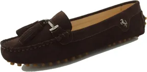 Minishion Summer Loafers for Women Tassel Driving Shoes YB96019