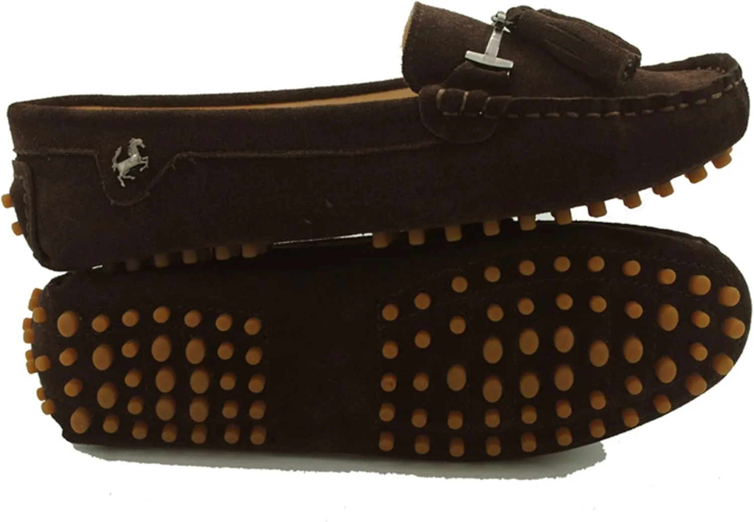 Minishion Summer Loafers for Women Tassel Driving Shoes YB96019