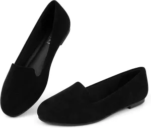 MUSSHOE Flats Shoes Women Slip on Round Toe Women's Flats Ballet Flats Shoes Loafers