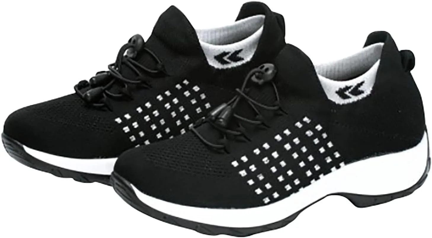 Orthopedic Shoes for Women Breathable Soft Slip On Tennis Shoes Men Walking Business Casual Shoes Slip On Sneakers Steel Toe Tennis Shoe Cross Trainer Shoe