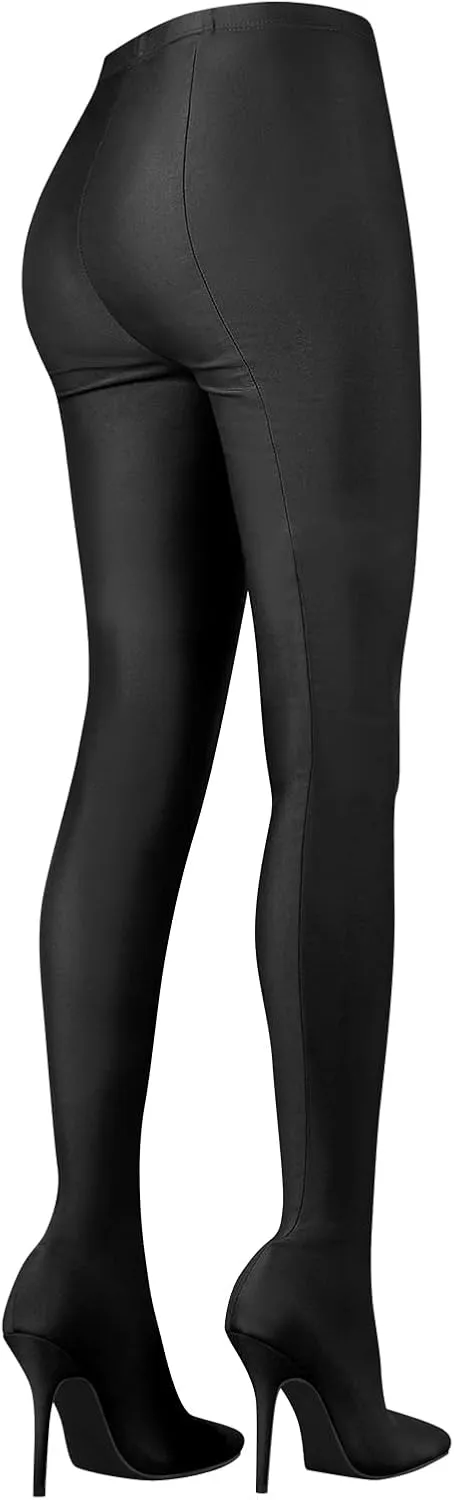 richealnini Women Stocking Over the Knee High Boots Sexy Pointed Toe Stiletto Heels