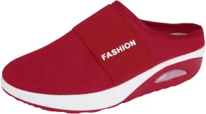 Womens Backless Sneakers Mesh Slip-on Mule Shoes Womens Running Shoes High Top Black Casual Shoes Black Sneakers Platform Tennis Shoe Loafers Casual Slip On