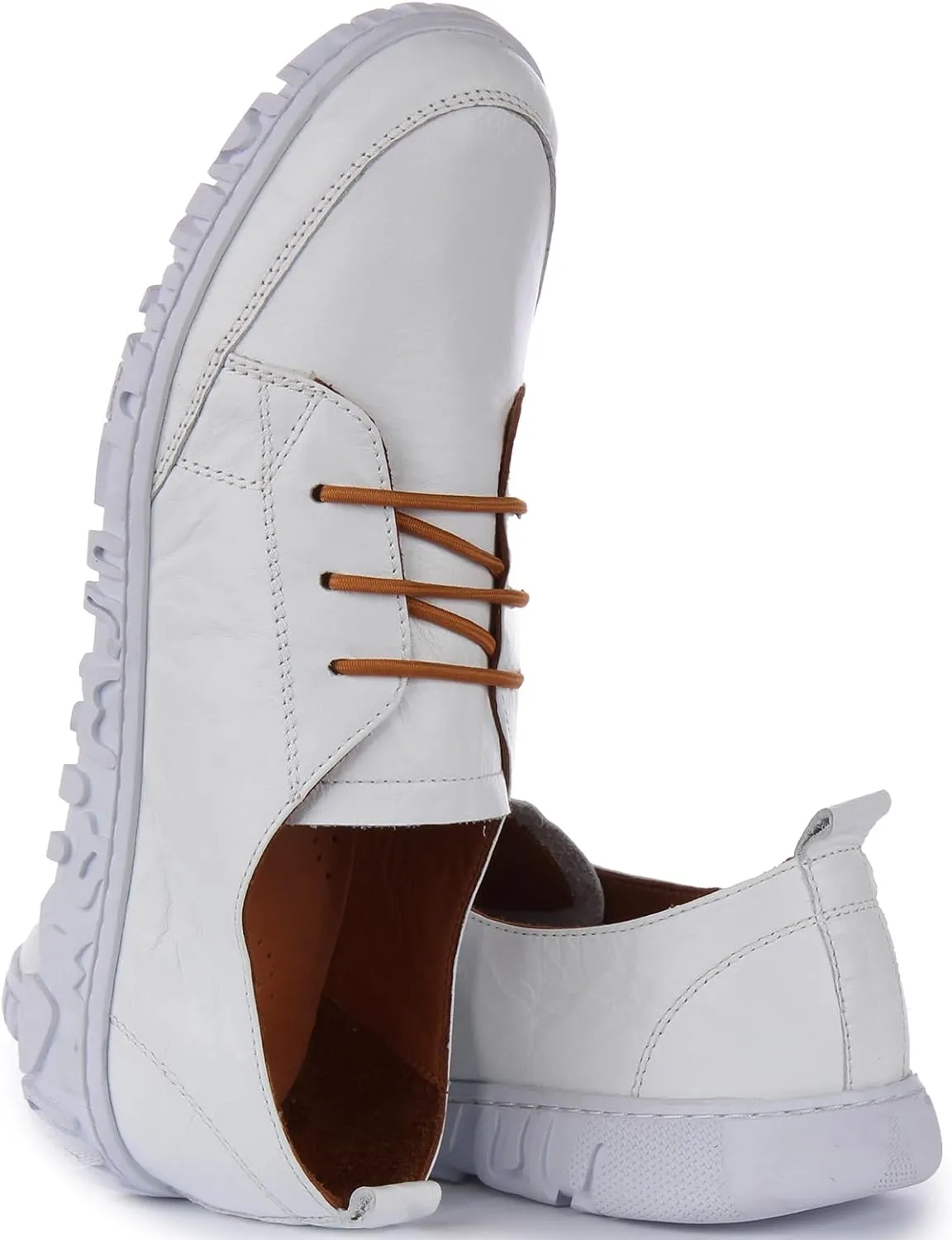 Womens Lace Up Brogue Shoes
