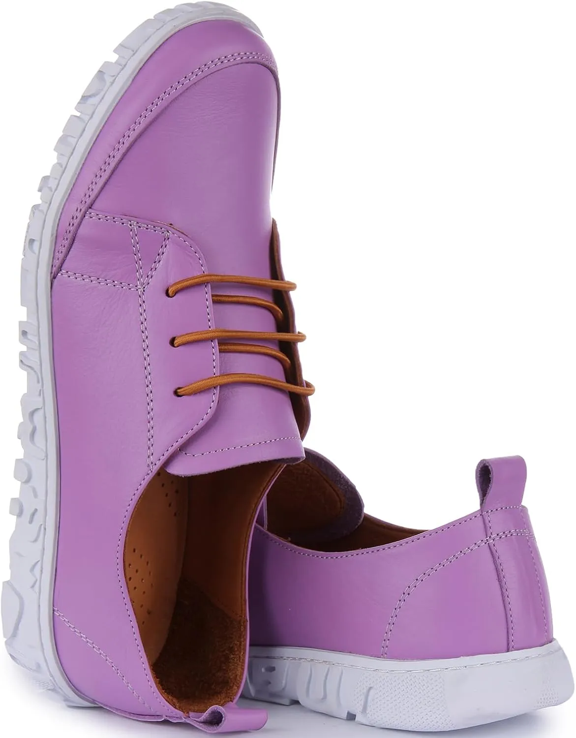 Womens Lace Up Brogue Shoes