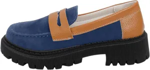 Women's Loafers Platform Business Shoes Classic Penny Loafers Casual Work Shoes Slip On Loafers Wide Loafers