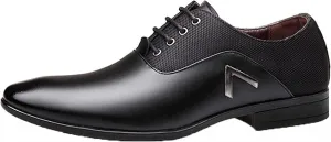 Yiozoi Men's Business Formal Shoes Light Lace up Oxford Business Office Pointed Dress Leather Shoes